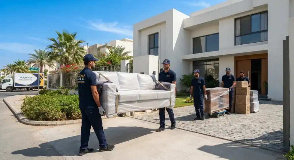 فريق خبراء نقل الأثاث يقدم خدمة نقل أثاث جدة باحترافية داخل الأحياء السكنية