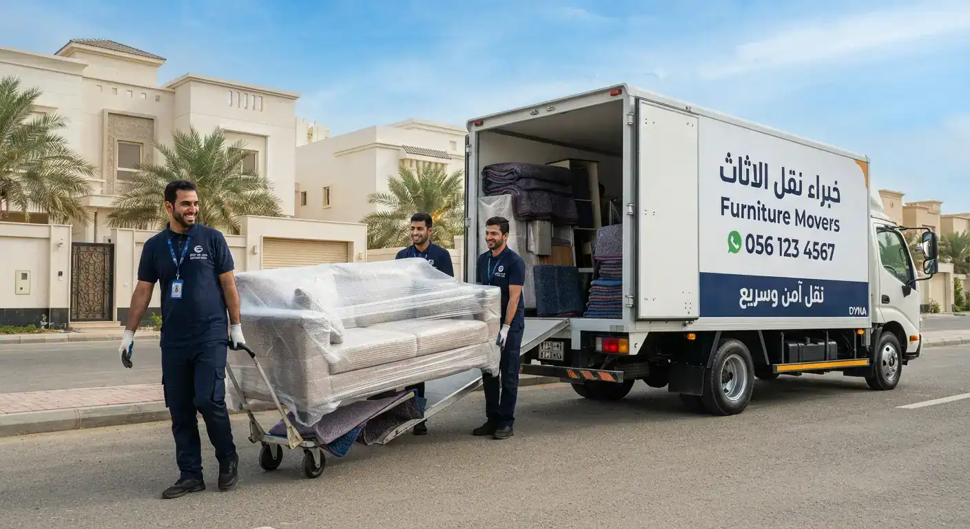 فريق خبراء نقل عفش يقدم خدمة نقل أثاث جدة باحترافية داخل الأحياء السكنية
